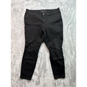 Torrid Denim Womens Plus Sz 22T Black Jeans Skinny Stretch High Rise Ladies Pant